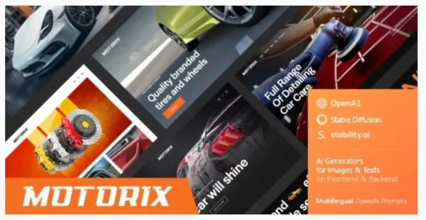 Motorix — Car Repair, Shop & Detailing WordPress Theme