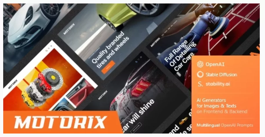 Motorix — Car Repair, Shop & Detailing WordPress Theme