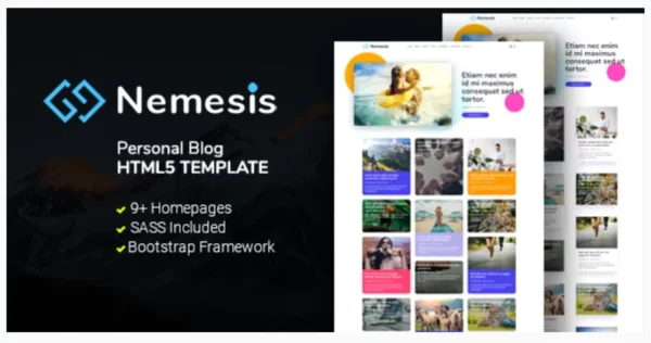 Nemesis Blog HTML5 Template