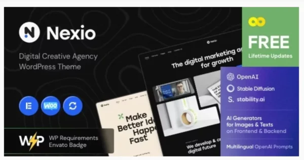 Nexio - Digital Agency Creative WordPress Theme