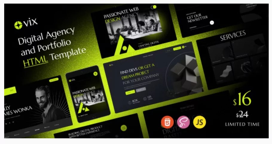 Ovix - Digital Agency & Creative Portfolio Template