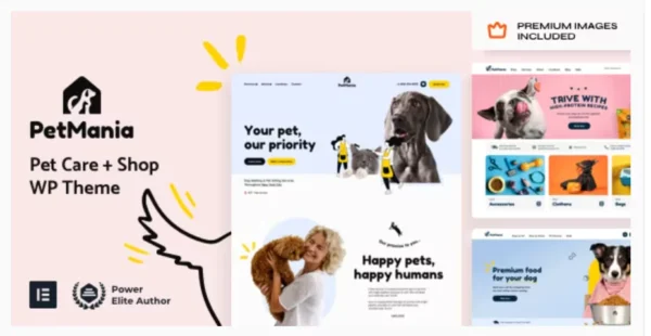 PetMania - Pet Care Shop Ecommerce WordPress Theme