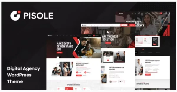 Pisole - Digital Creative Agency WordPress Theme