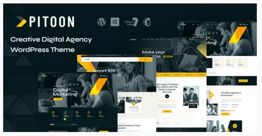Pitoon - Creative Digital Agency WordPress Theme