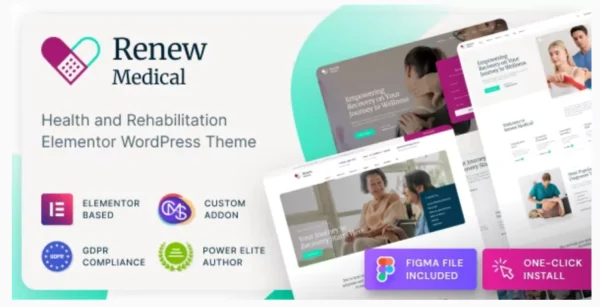 Renew Medical - Physiotherapy & Rehabilitation Clinic Medical WordPress Theme