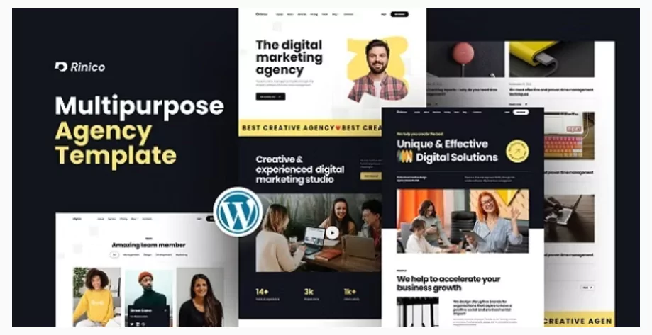 Rinico - Multipurpose Agency WordPress Theme