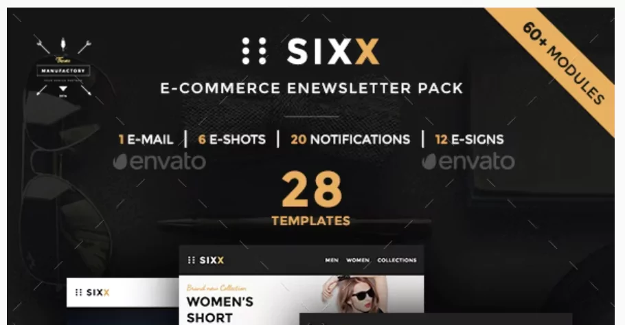 Sixx - E-commerce E-Newsletter Pack