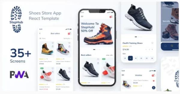 StepHub - Shoes Store & eCommerce React Mobile App