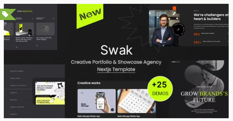 Swak - Creative Portfolio & Agency Nextjs Template