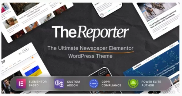 The Reporter - Newspaper Editorial WordPress Theme
