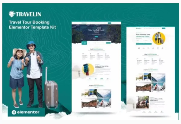 Travelin - Travel Tour Booking Elementor Template Kit