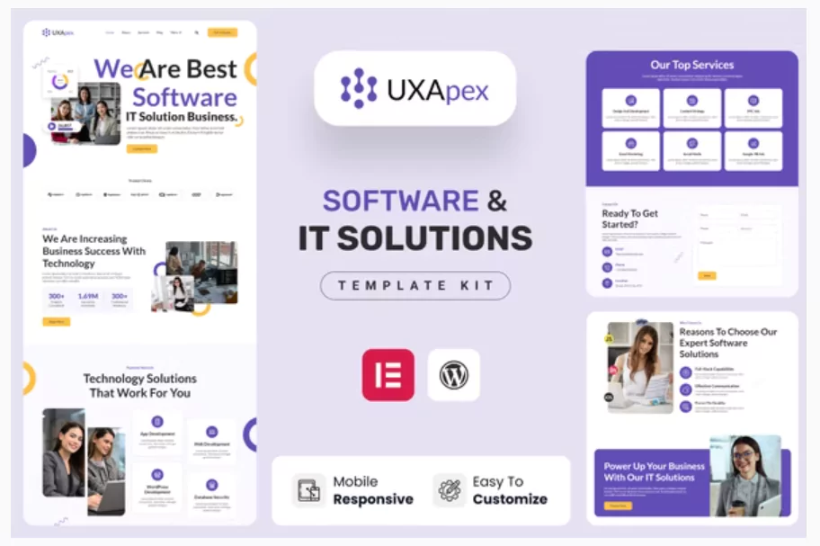 UXApex – IT Solutions & Services Company Elementor Template Kit