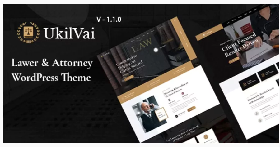 Ukilvai - Lawyer & Attorney WordPress Theme