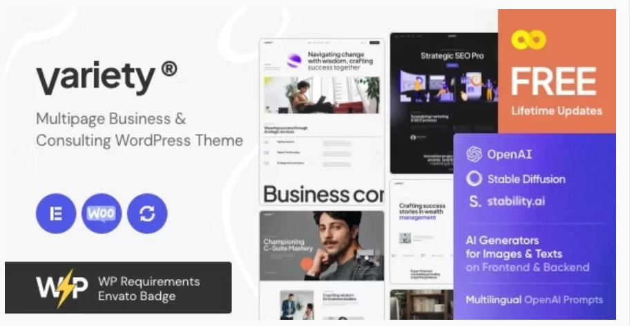 Variety — Multipage Business & Consulting WordPress Theme