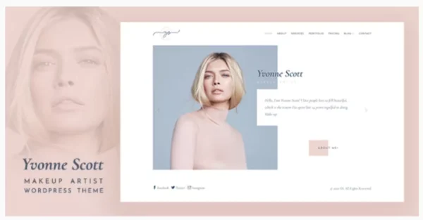 Yvonne - Makeup Artist WordPress Theme