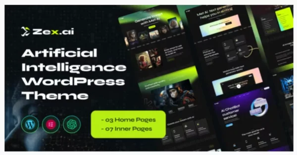 Zex - Ai Image Generate WordPress Theme
