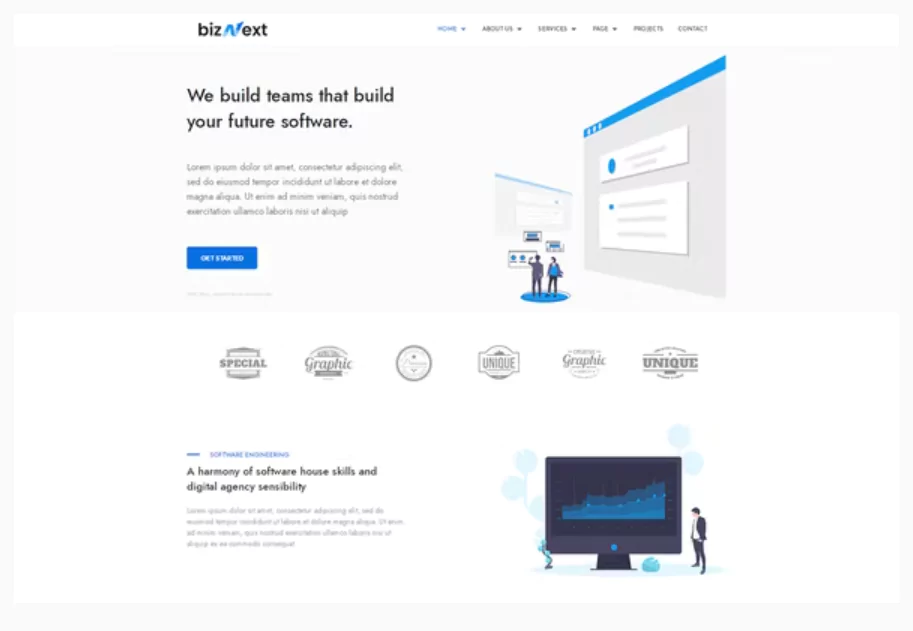 bizNext - Corporate Business Template Kit
