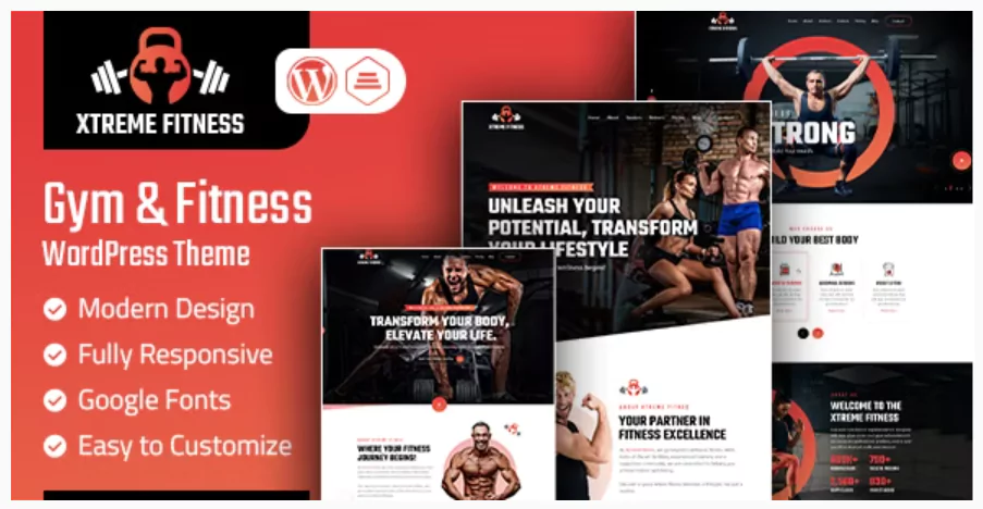 Xtreme Fitness Gym & Fitness WordPress Theme