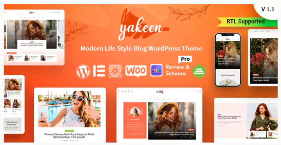 Yakeen - Lifestyle Blog WordPress Theme