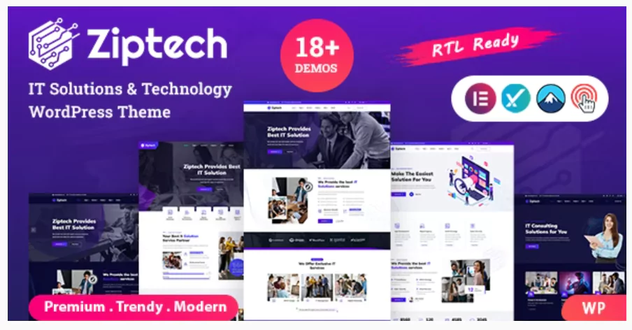 Ziptech - IT Solutions Technology WordPress Theme