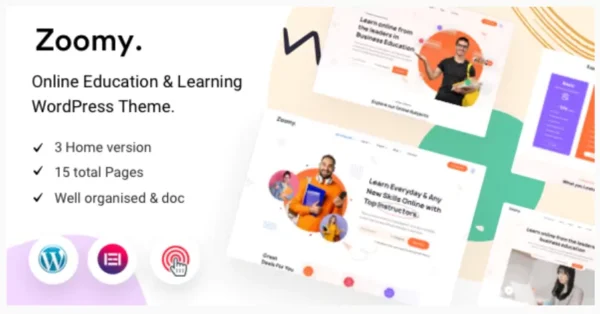 Zoomy - Lightweight LMS & Education WordPress Theme
