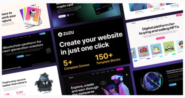 Zuzu - NFT & Crypto WordPress Theme